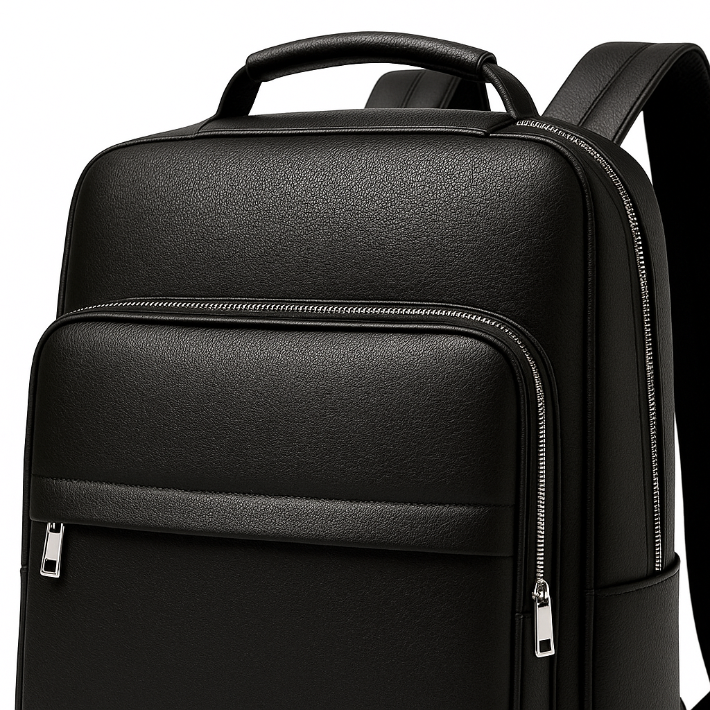 Men's Genuine Leather Laptop Backpack