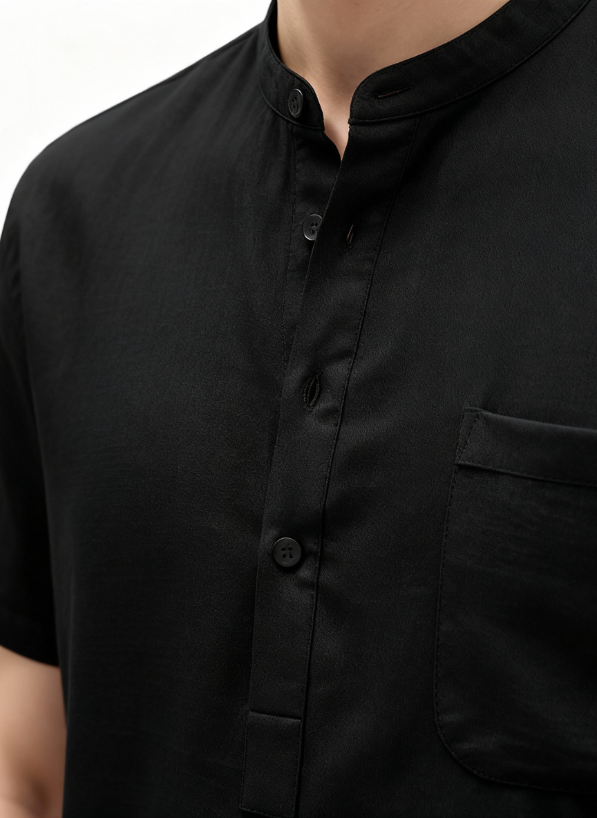 Lightweight and Cool Cotton Linen Shirt - Solid Color, Versatile