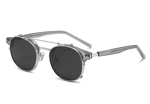 Blu-Ray Acetate Retro Steampunk Polarized Sunglasse