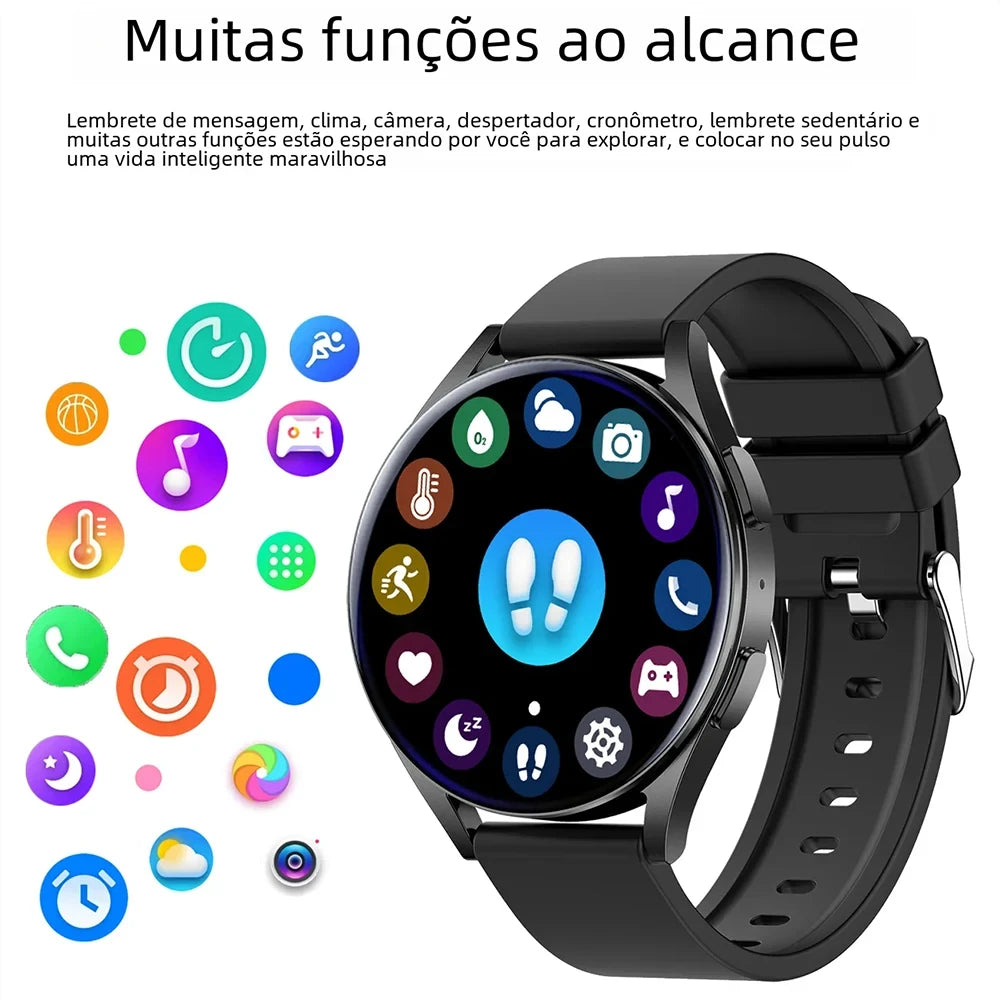 Detroit Smart Watch with Bluetooth, Health Monitoring and Sports Functions
