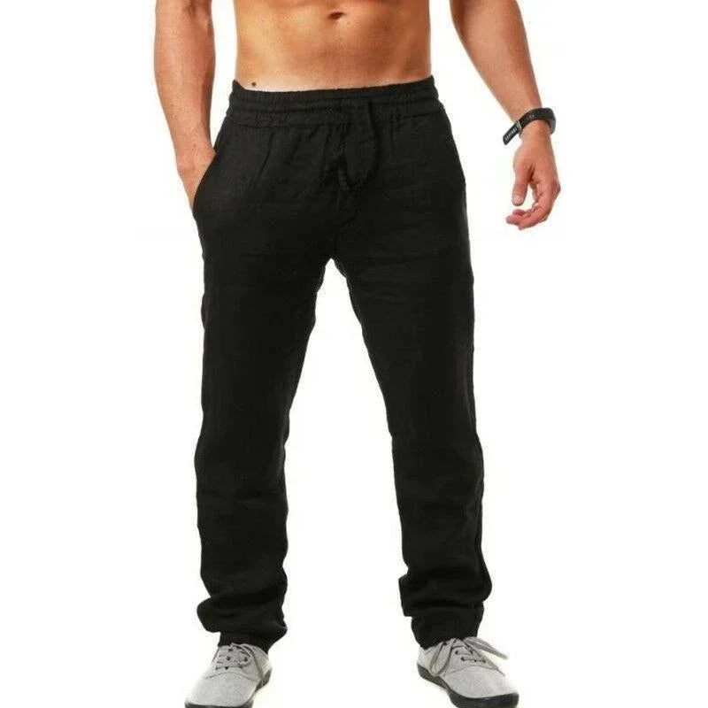 Men's cotton and linen trousers