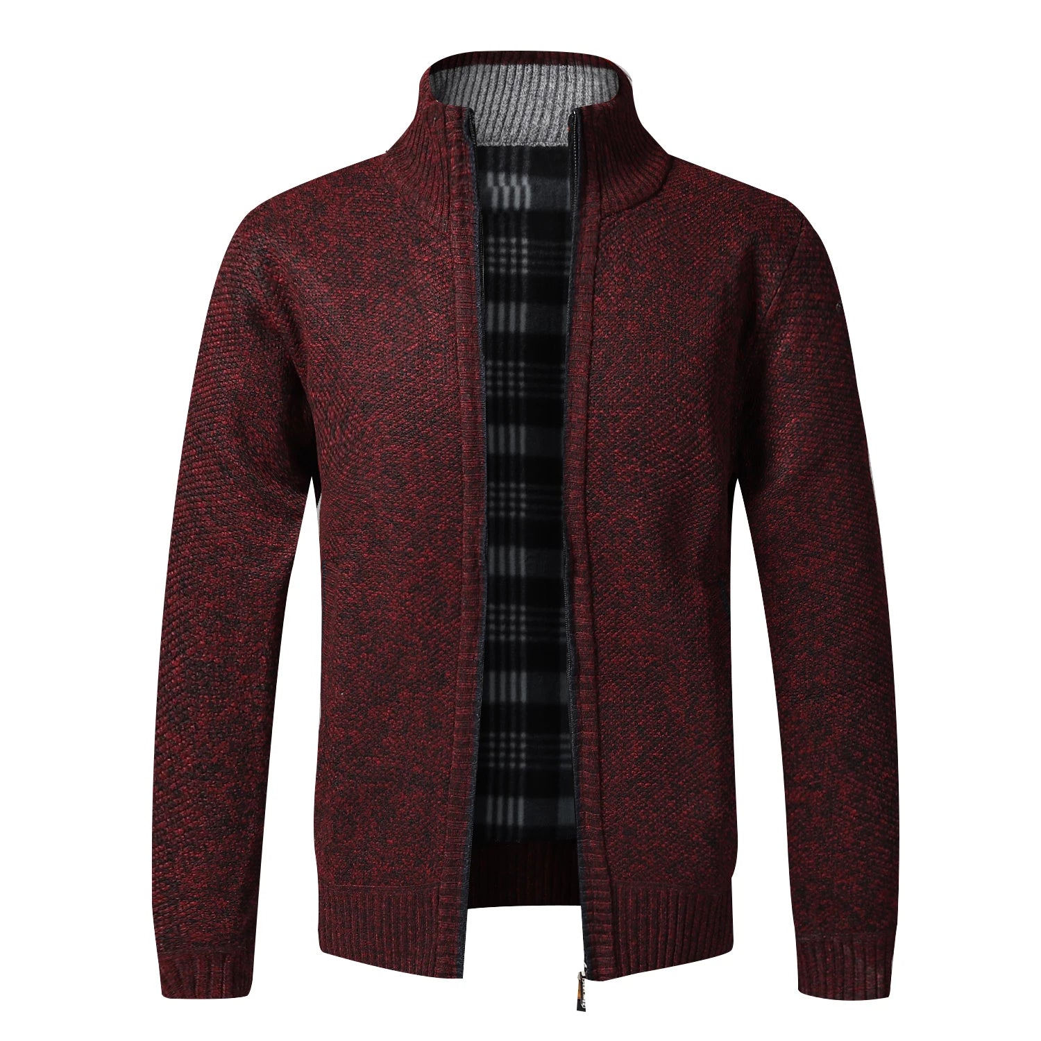 Men's Autumn Winter Warm Cardigan Wool Sweater Zipper Jackets Slim Fit Luxury Brand Knitted Sweater