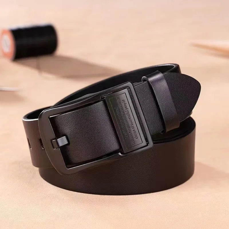 men's leather belt metal alloy buckle