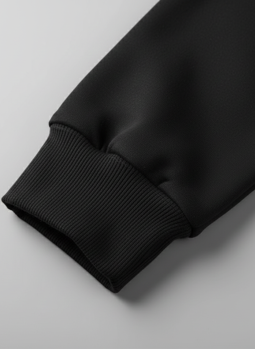 Thermal Wool Coat with Hood and Zipper – Casual Winter