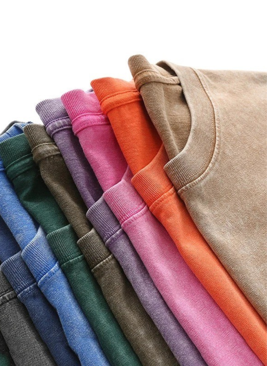 Men's Oversized Streetwear T-Shirt - Loose and Stonewashed Fit