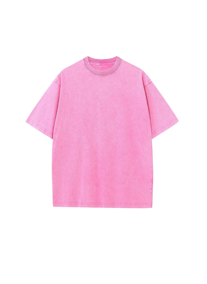 Men's Oversized Streetwear T-Shirt - Loose and Stonewashed Fit
