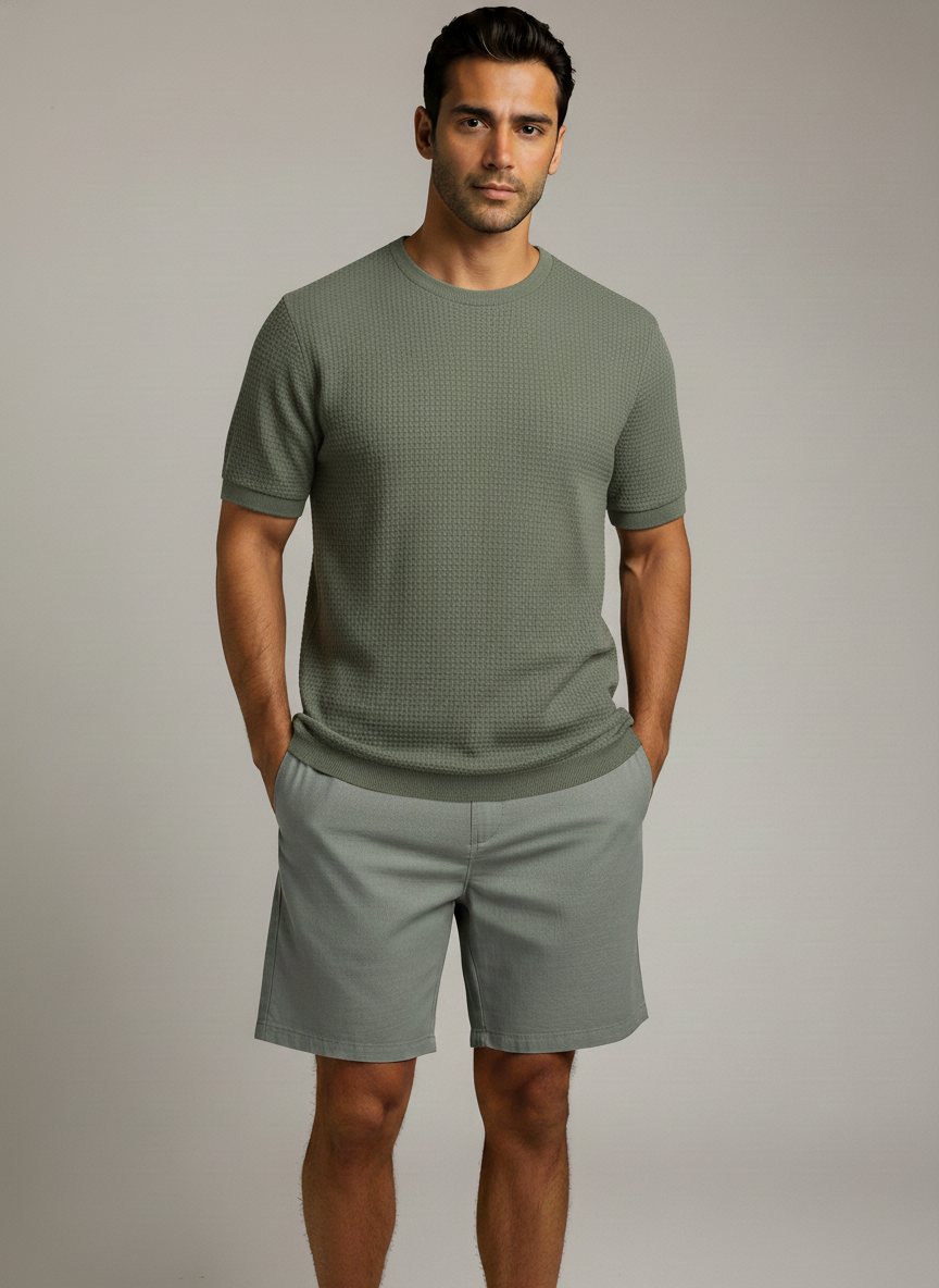 Men's Crew Neck T-Shirt - Lightweight and Breathable