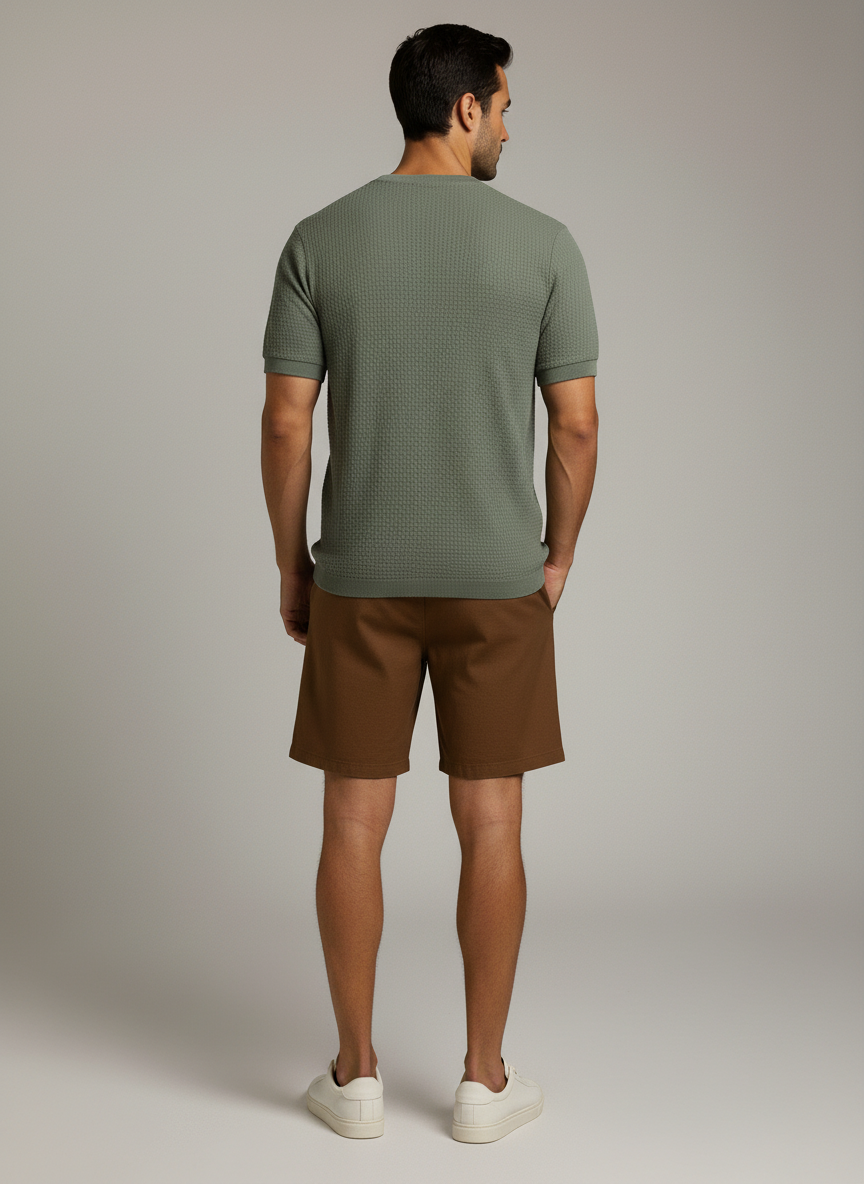 Men's Crew Neck T-Shirt - Lightweight and Breathable