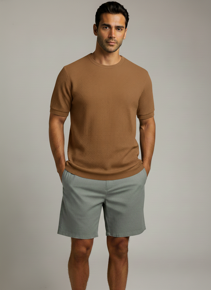 Men's Crew Neck T-Shirt - Lightweight and Breathable