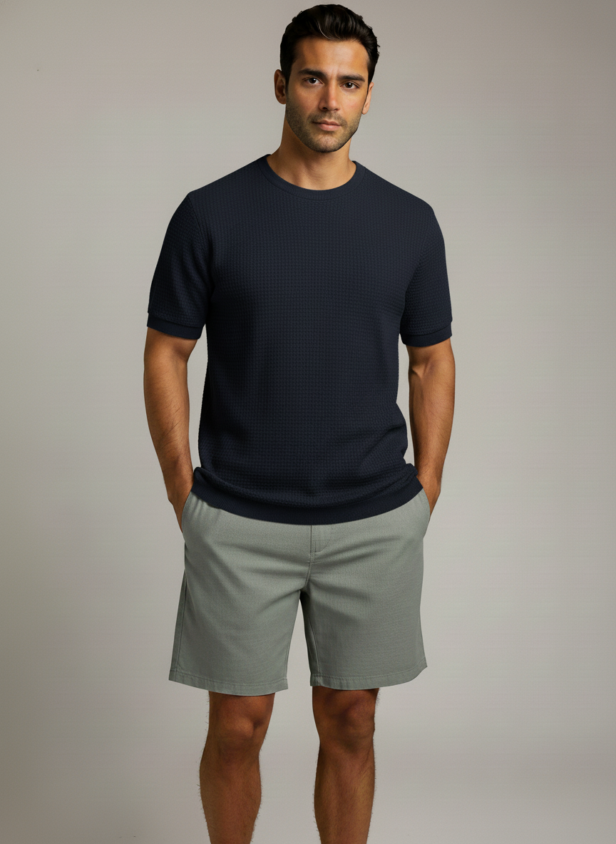 Men's Crew Neck T-Shirt - Lightweight and Breathable