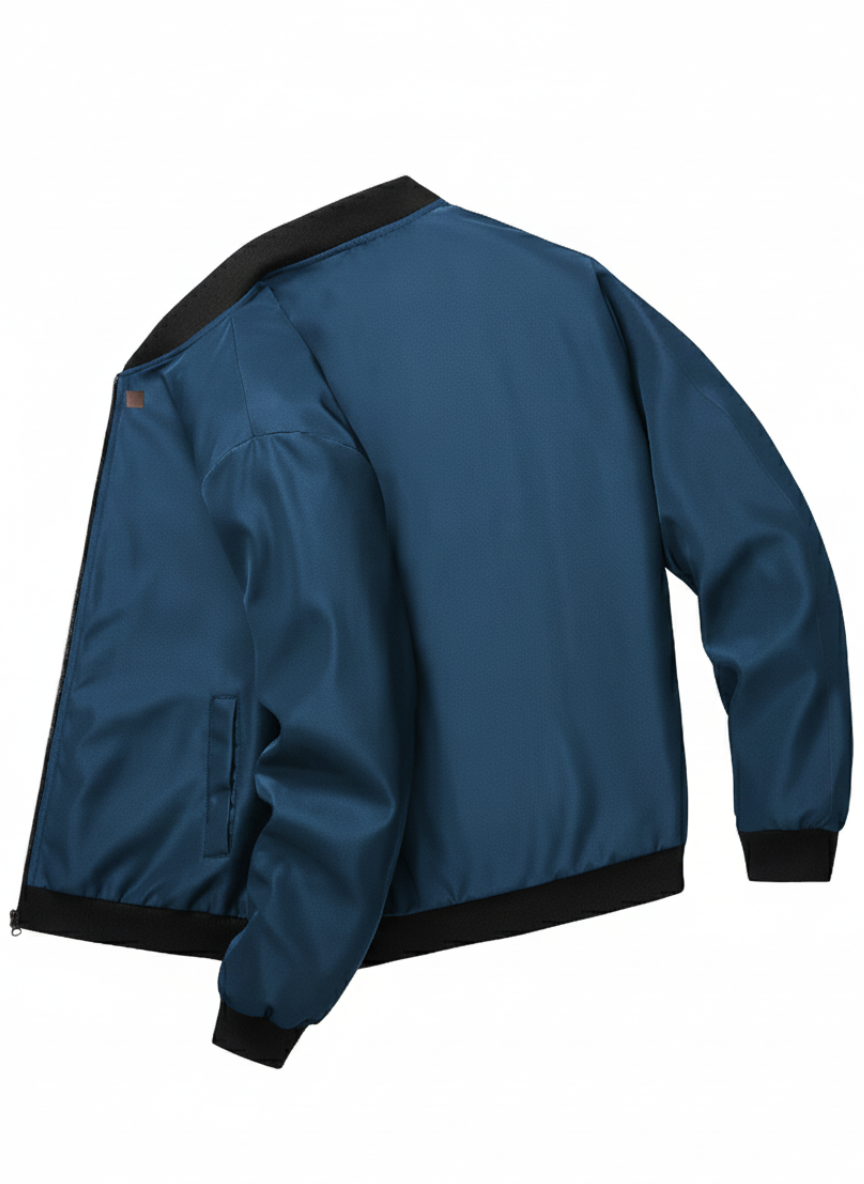 Men's Lightweight Business Casual Jacket with High Collar