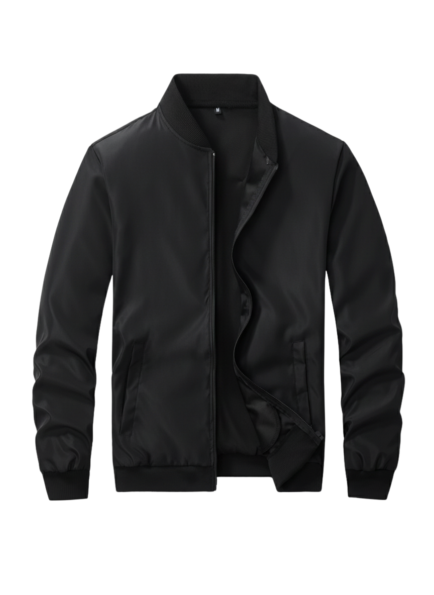 Men's Lightweight Business Casual Jacket with High Collar