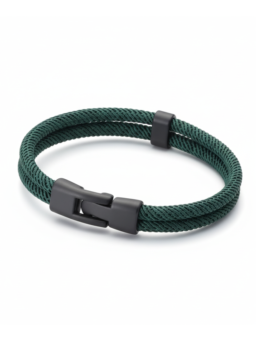 Men's Braided Wire Bracelet - Casual Fashion - Versatile Accessory