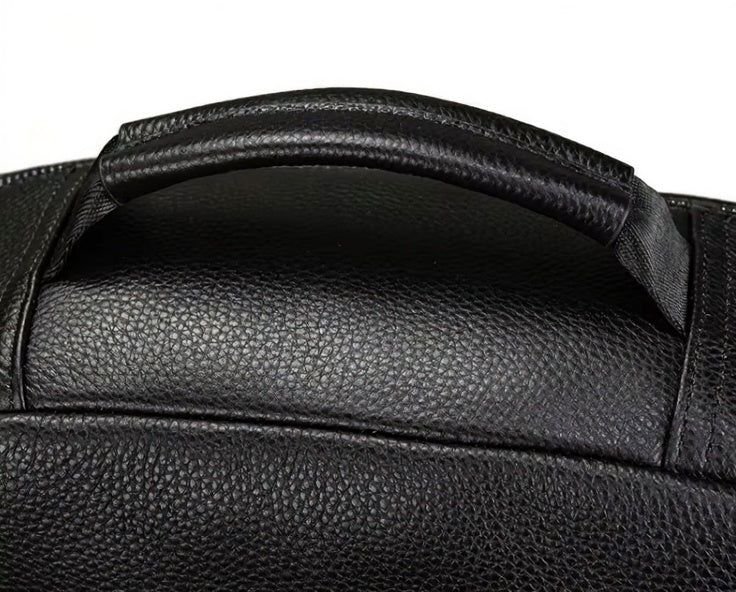 Men's Genuine Leather Laptop Backpack