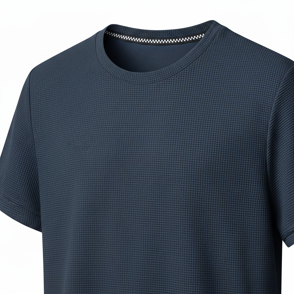 Men's ice silk shirt with bamboo knit