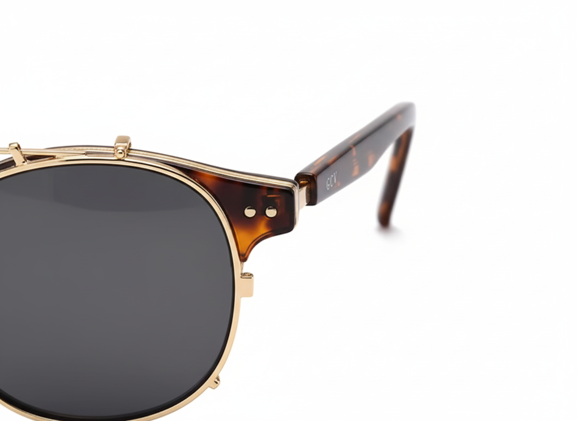 Blu-Ray Acetate Retro Steampunk Polarized Sunglasse