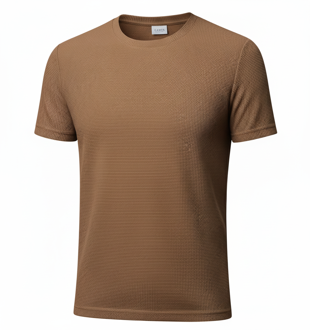 Men's ice silk shirt with bamboo knit