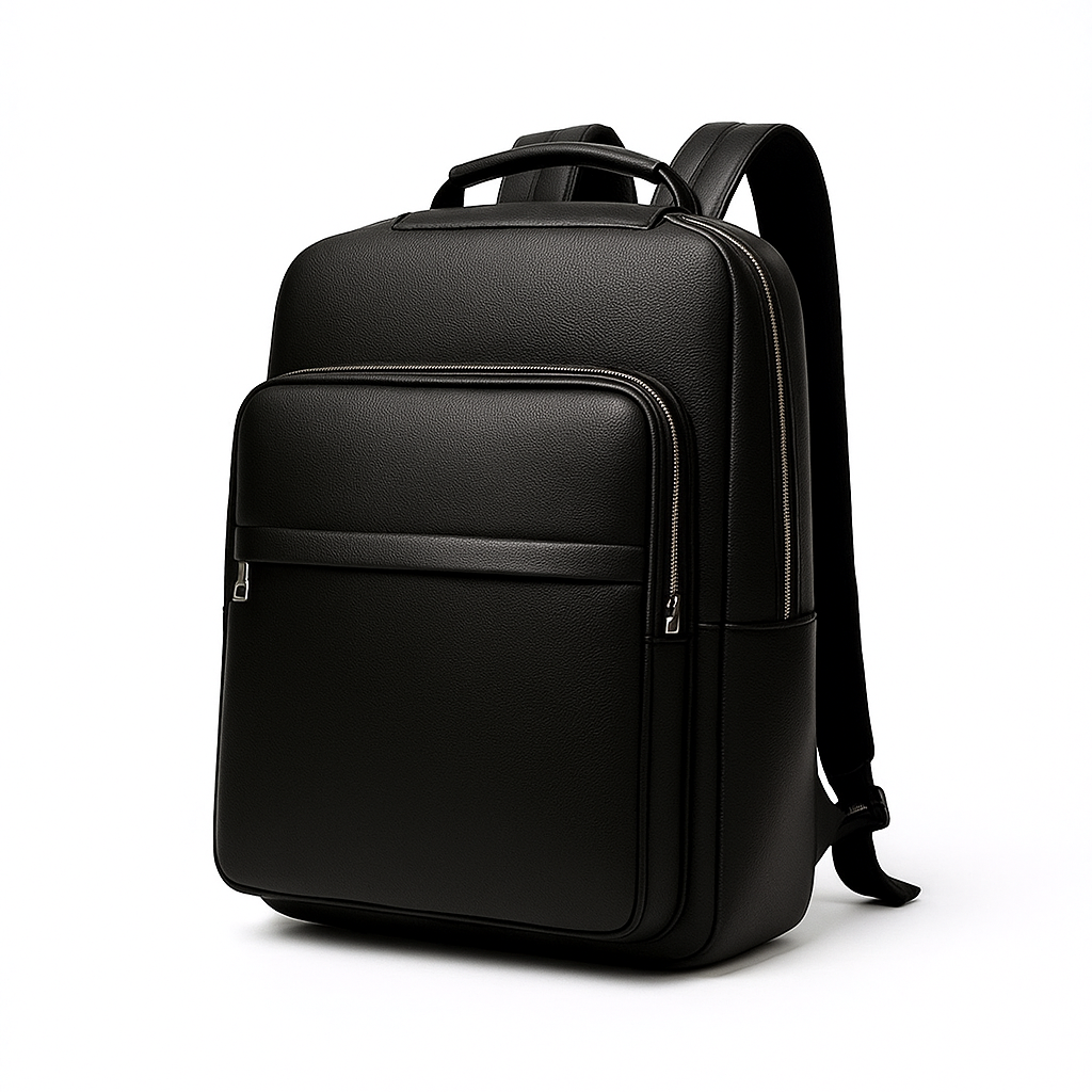 Men's Genuine Leather Laptop Backpack