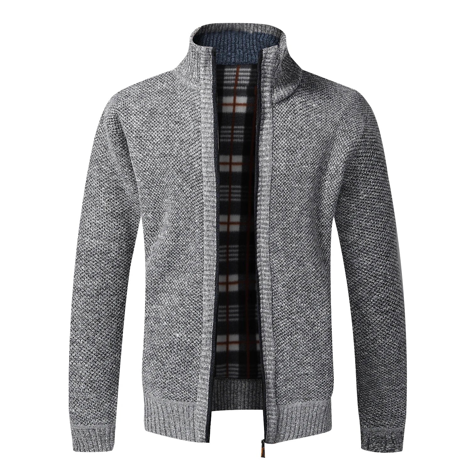 Men's Autumn Winter Warm Cardigan Wool Sweater Zipper Jackets Slim Fit Luxury Brand Knitted Sweater