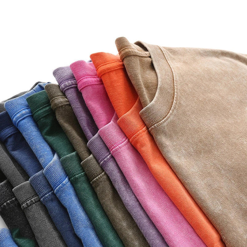 Men's Vintage Washed Heavyweight Cotton T-Shirt