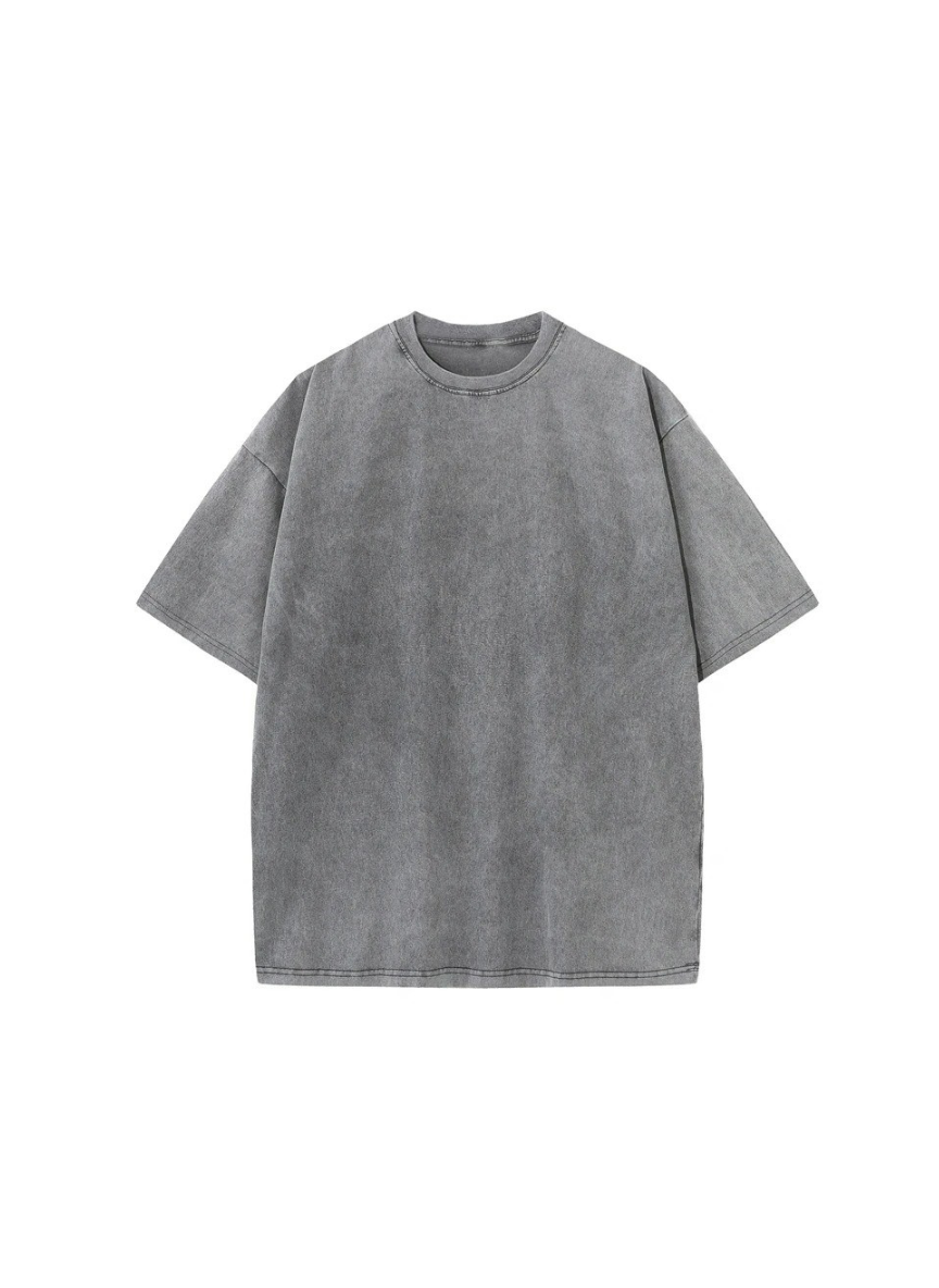 Men's Oversized Streetwear T-Shirt - Loose and Stonewashed Fit