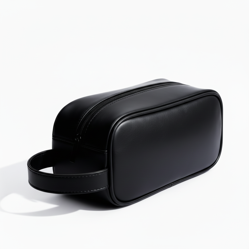 Zara Leather Toiletry Bag for everyday use, Large capacity and elegance.