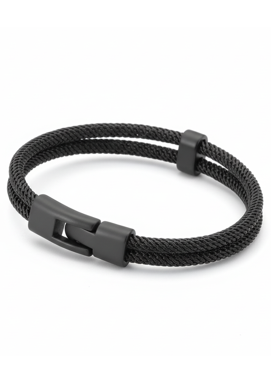 Men's Braided Wire Bracelet - Casual Fashion - Versatile Accessory