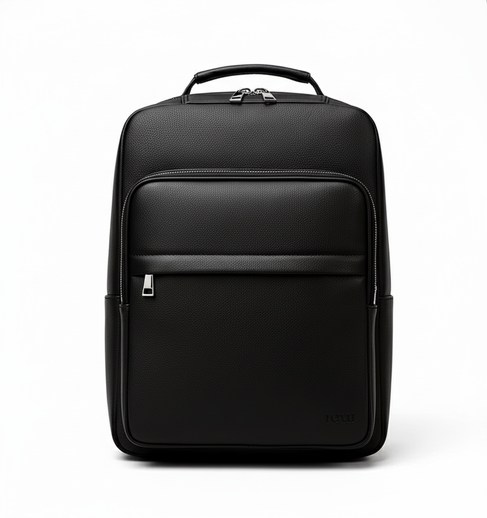 Men's Genuine Leather Laptop Backpack